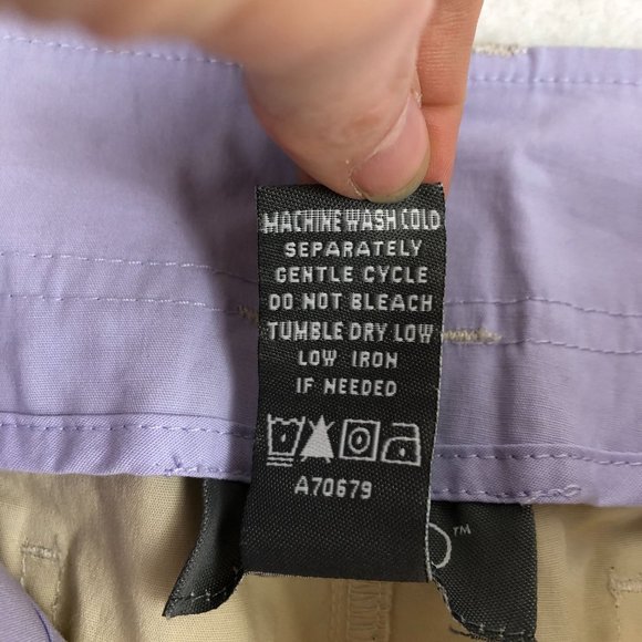 Motto NWT Women's Size 12 Beige Stretch Convertible Roll Tab Cropped Pants QVC - Picture 12 of 12